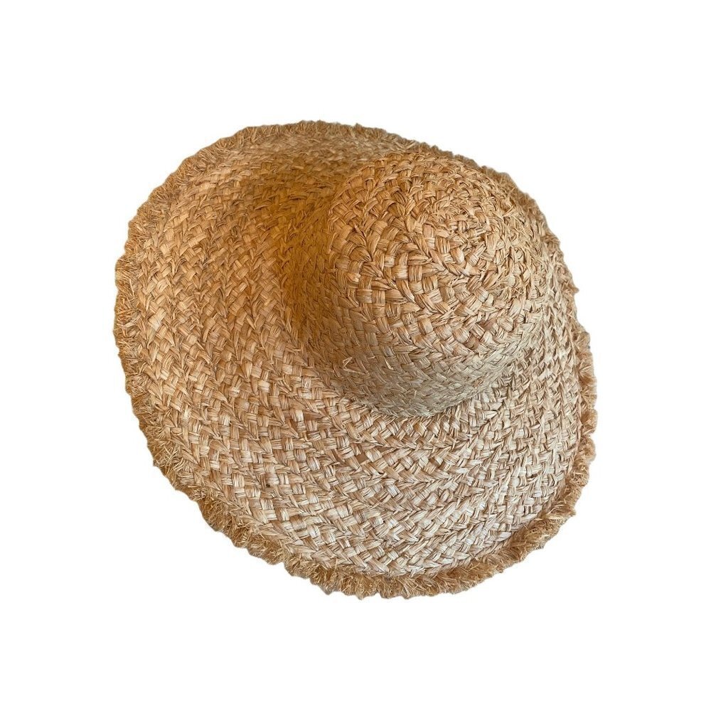 Wide Brim Woven Raffia Hat Adjustable‎ Tie